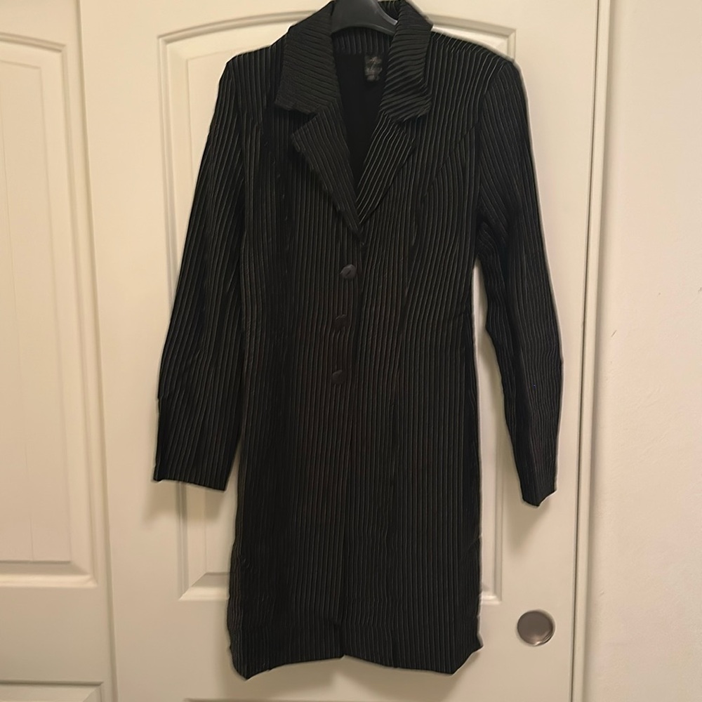 Dutch designerBoris black and white striped colbert seize large